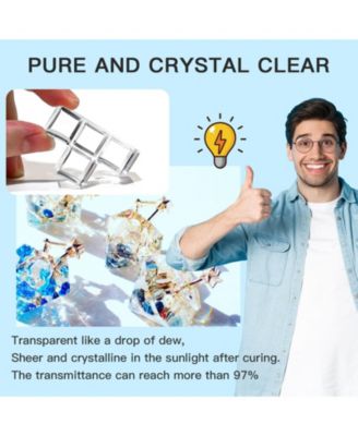 UV Resin 300g, Crystal Clear UV Resin Solar Cure Sunlight Activated Hard Resin Kit for Jewelry Making, Casting and Coating, DIY Crafts