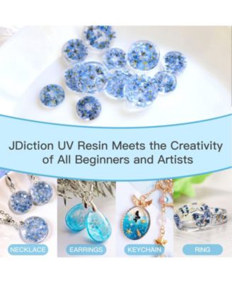 400g UV Resin, New Formula Crystal Clear UV Resin Solar Cure Sunlight Activated Hard UV Resin Kit for Jewelry Making, Casting and Coating DIY Crafts