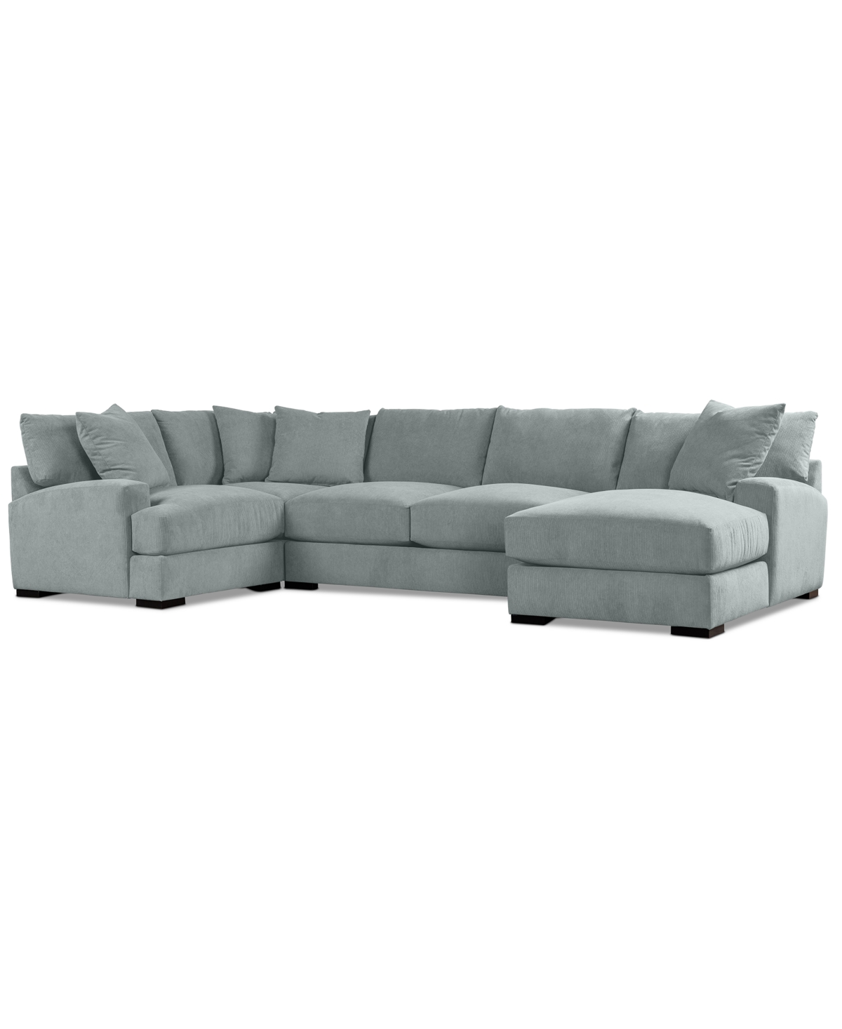 Macy's Rhyder 4-pc. Fabric Chaise Sectional, Exclusively At