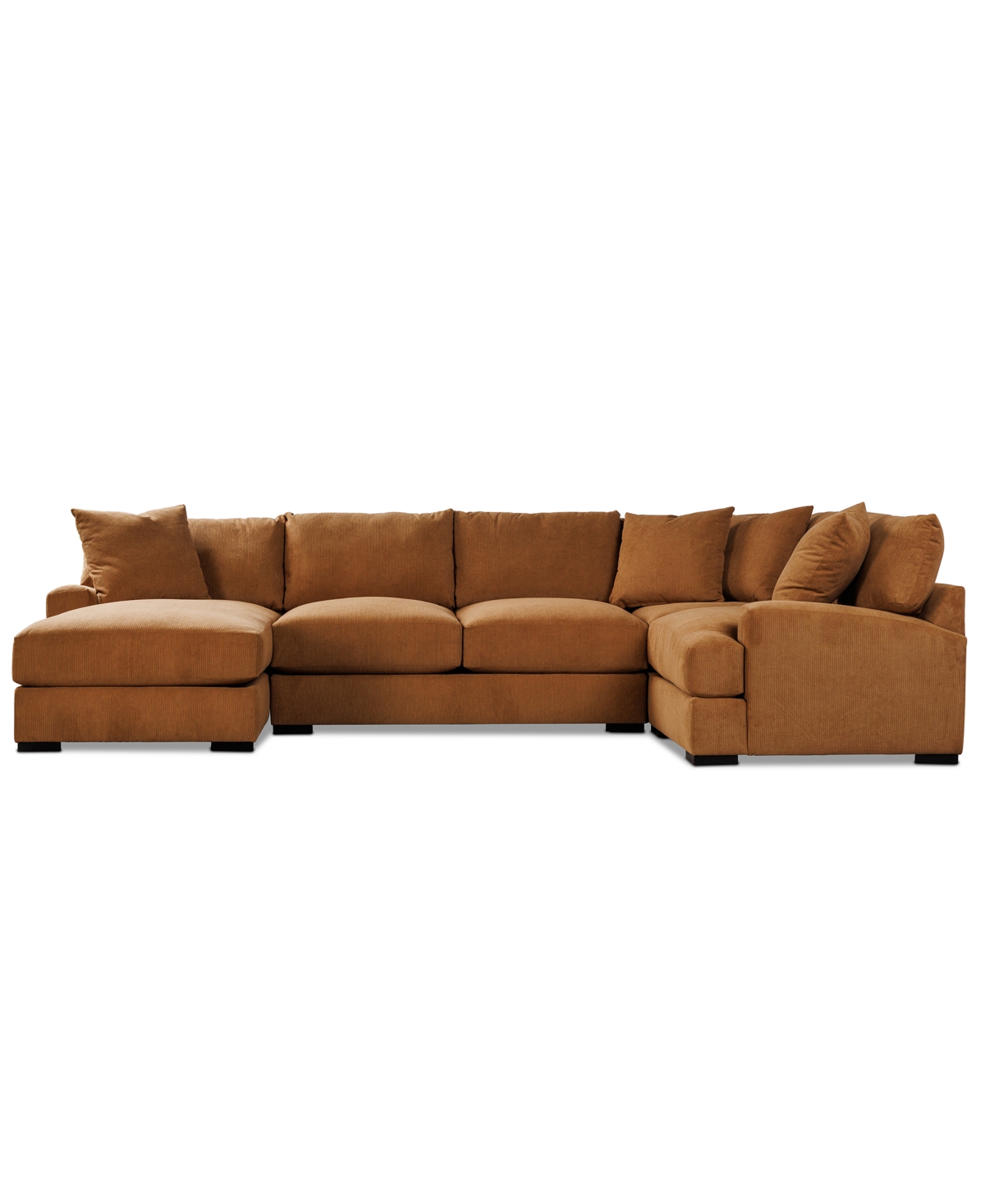 Macy's Rhyder 4-pc. Fabric Chaise Sectional, Exclusively At