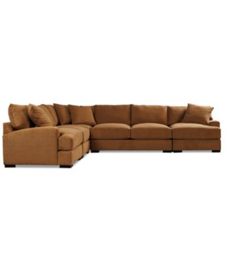 Rhyder 143" 5-Pc. Fabric L Sectional, Exclusively at Macy's