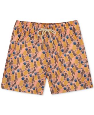 Sunset x Vine - Men's Pineapple-Pattern Woven Swim Trunks