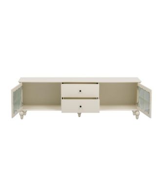 Streamdale Modern 68.9" TV Stand with Fluted Glass Doors for TVs up to 75