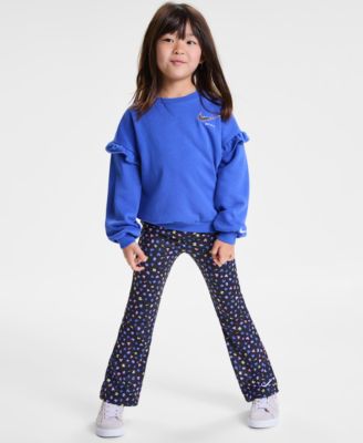 Nike - Little Girls Essentials Top & Allover Print Femme Leggings, 2 Piece Set