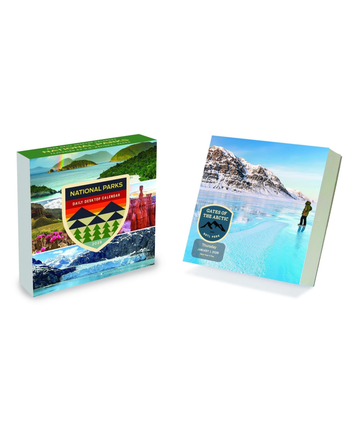 2026 365 National Parks Daily Desktop Calendar - Multicolor