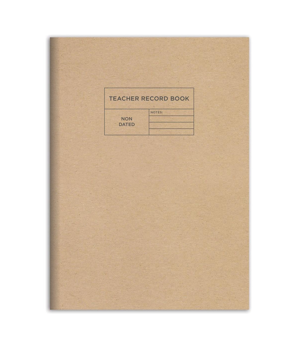 Professional Kraft 7.5&#x22;x10.25&#x22; Teacher Record Grade Book - Multicolor