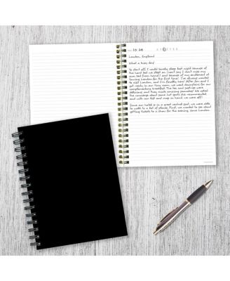 Business Black 7.5"x9" Spiral Lined Journal