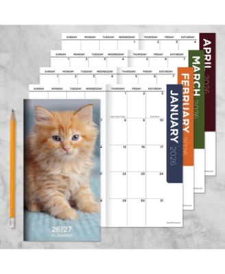 2026-2027 Kitten Small Monthly Pocket Planner