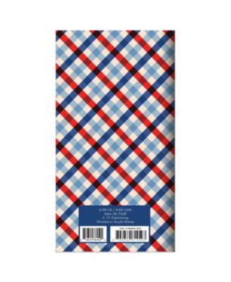 2026-2027 Patriotic Plaid Small Monthly Pocket Planner