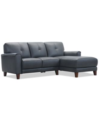 Ashlinn 2-Pc. Leather Chaise Sofa, Exclusively at Macy's