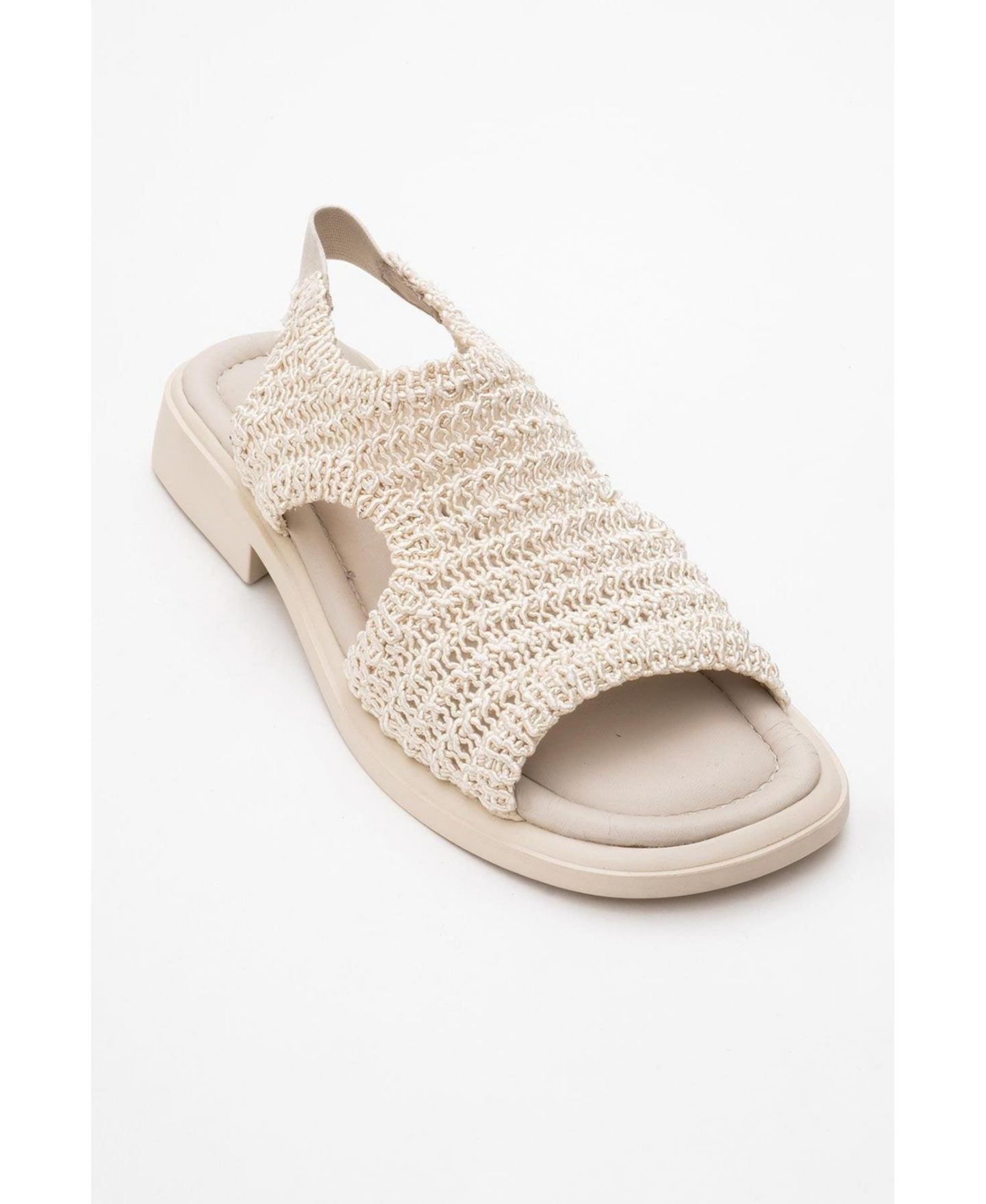 Женские сандалии Forever & Always Shoes Weave Leather Woven (Women), цвет: Бежевый кожаный — фото 1