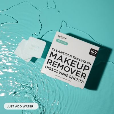 Makeup Remover & Face Wash Sheets, Instantly Dissolves, 25 - 50 Washes