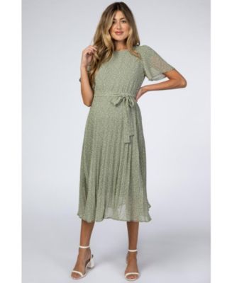 light olive green dress Wrap Satin With Flutter Sleeves  Dsir Couture Made of high Green Classic Elegance Olive Satin