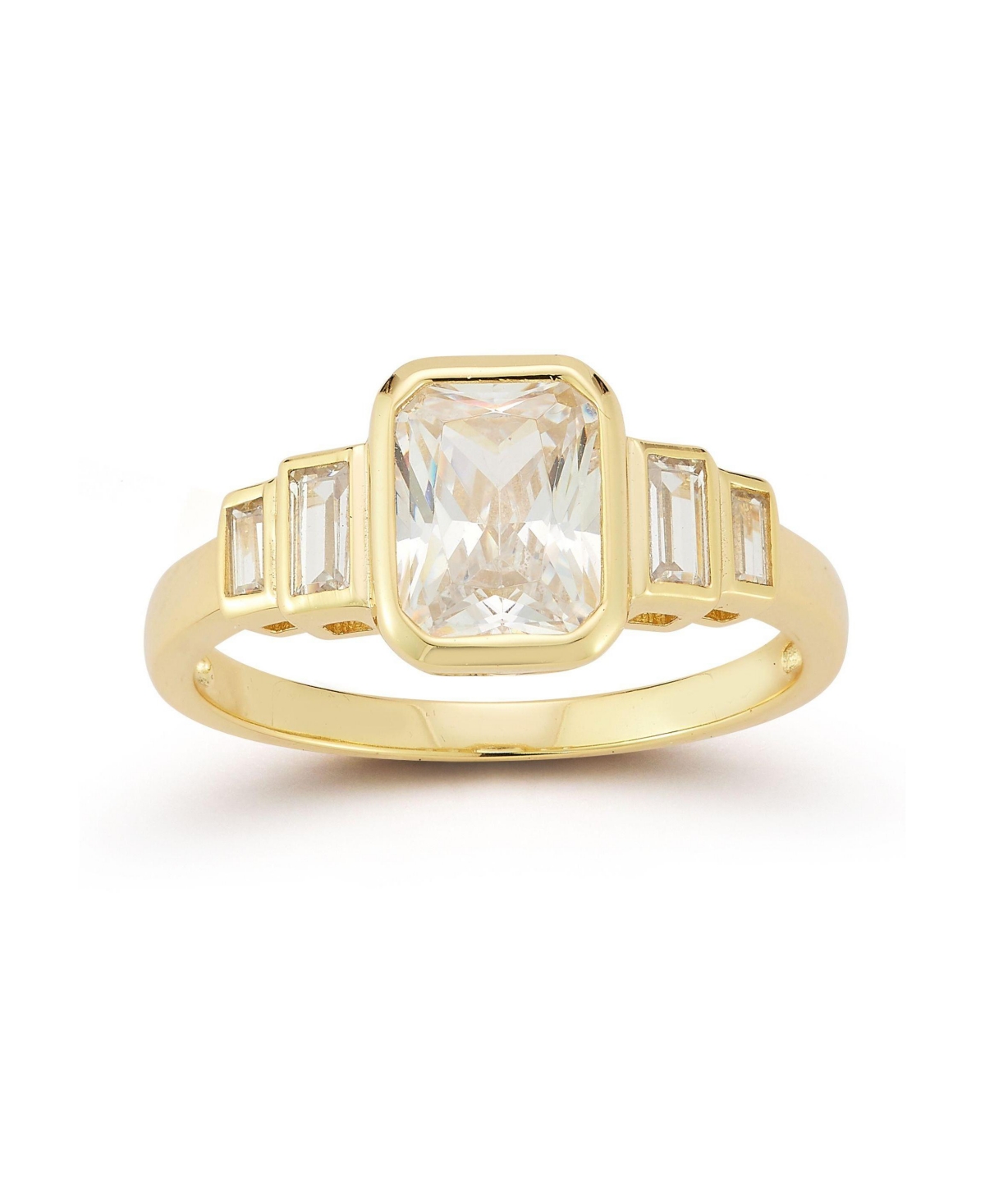 Sterling Silver Cocktail Ring - Gold