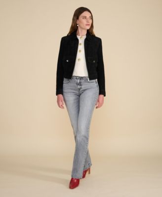 Women's Cropped Suede Jacket, Created For Macy's
