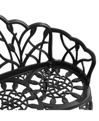 Cast aluminium bench