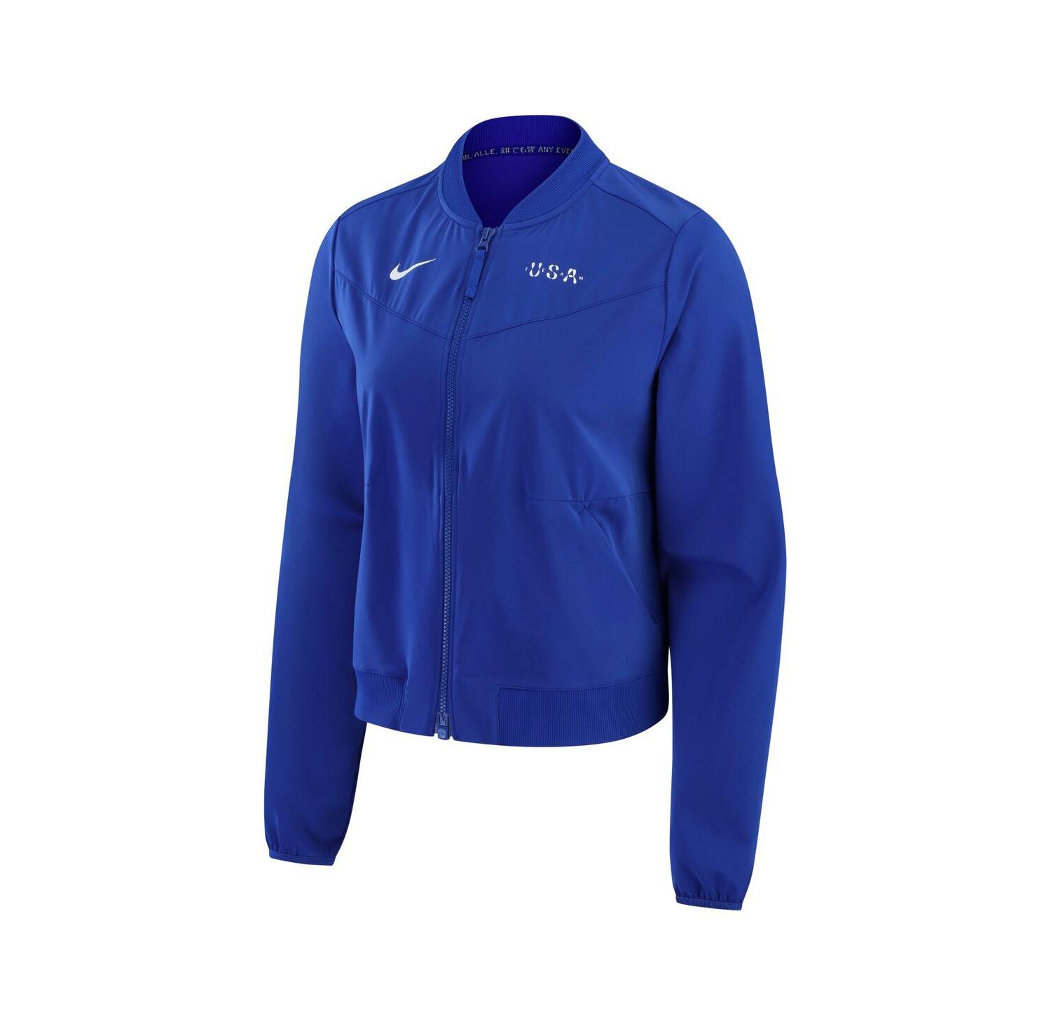 Women's Blue Team USA Bliss Performance Full-Zip Bomber Jacket