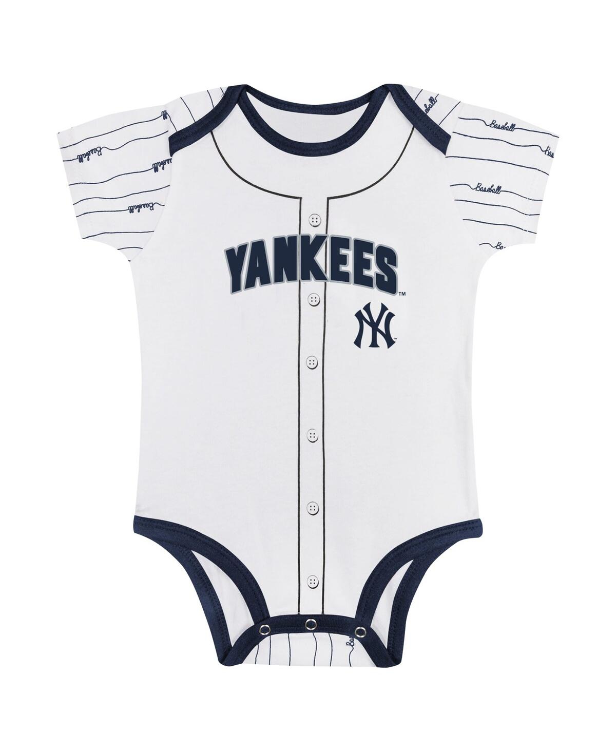 Outerstuff Baby Boys And Girls New York Yankees Play Ball Bodysuit Set, 2-pack