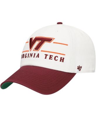 '47 Brand - Men's White Virginia Tech Hokies Gridiron Clean Up Adjustable Hat