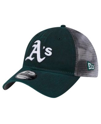 New Era - Men's  Green Athletics Team Slick Trucker 9TWENTY Adjustable Hat