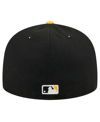 Men's Black Pittsburgh Pirates Shadow Stitch 59FIFTY Fitted Hat