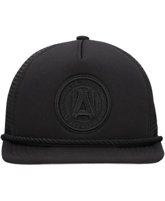 Men's Black Atlanta United FC Active Tone Golfer Snapback Hat