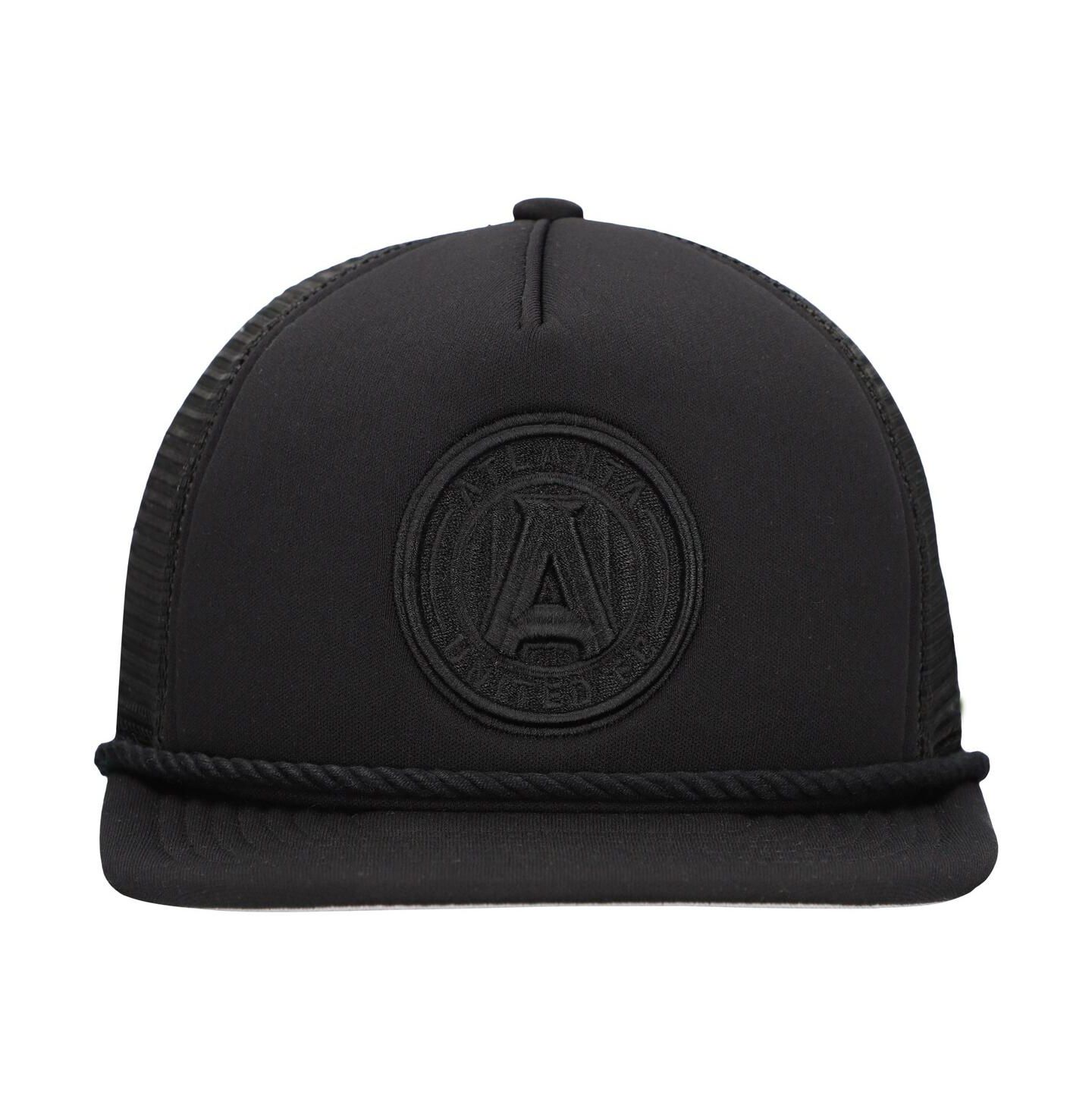 Мужская кепка New Era Black Atlanta United FC Active Tone Golfer Snapback Hat — фото 3