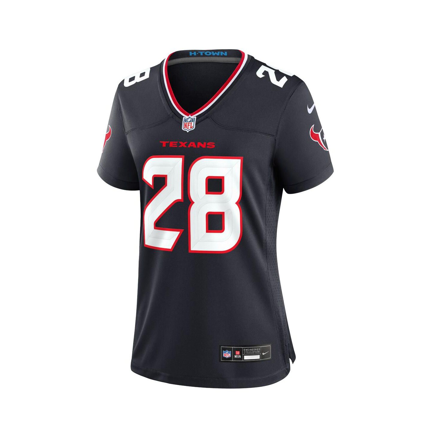 Женский топ Nike Joe Mixon Navy Houston Texans Game Jersey — фото 2