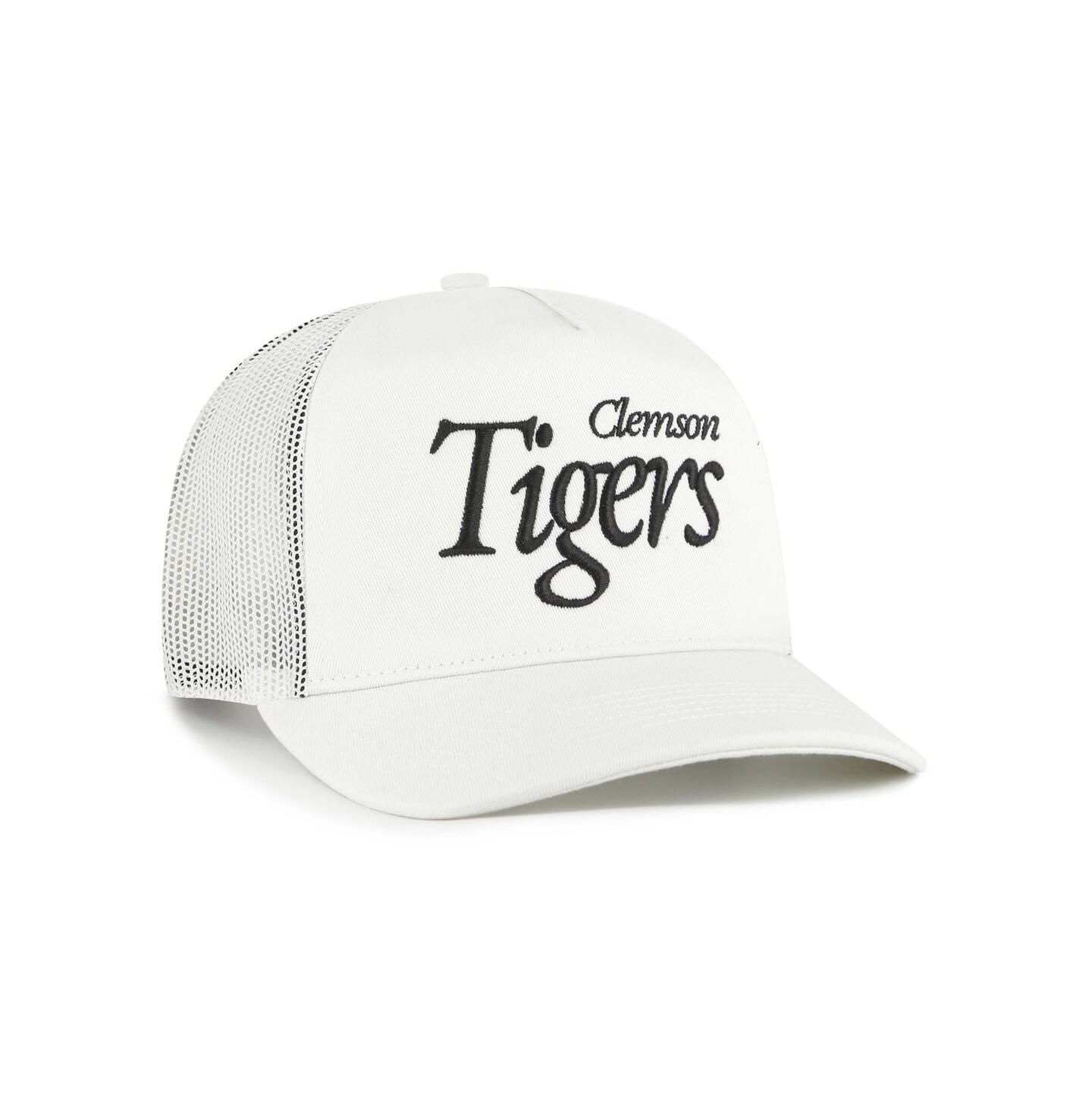 Кепка '47 Brand Cream Clemson Tigers Foundation Script Adjustable Trucker Hat — фото 2