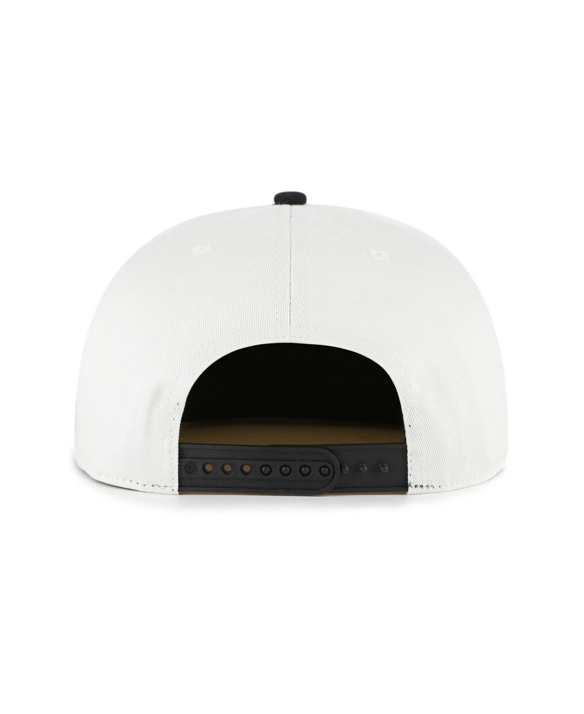 47 Brand Women's White/black Los Angeles Dodgers Foundation Captain Snapback Hat