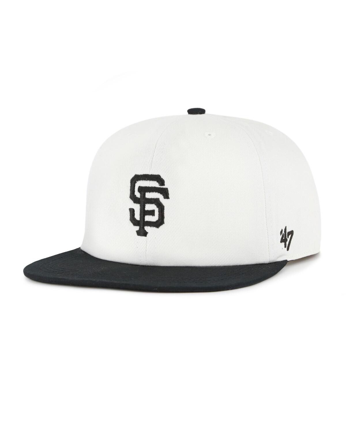 47 Brand Women's White/black San Francisco Giants Foundation Captain Snapback Hat