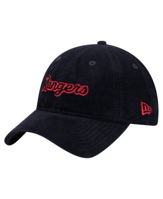 New Era - Women's  Dark Blue Texas Rangers Corduroy 9TWENTY Adjustable Hat