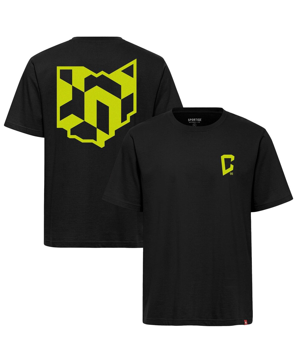 Sportiqe Men's And Women's Black Columbus Crew Duke Premium T-shirt