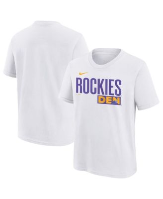 Nike - Big Boys and Girls White Colorado Rockies 2025 City Connect Wordmark T-Shirt
