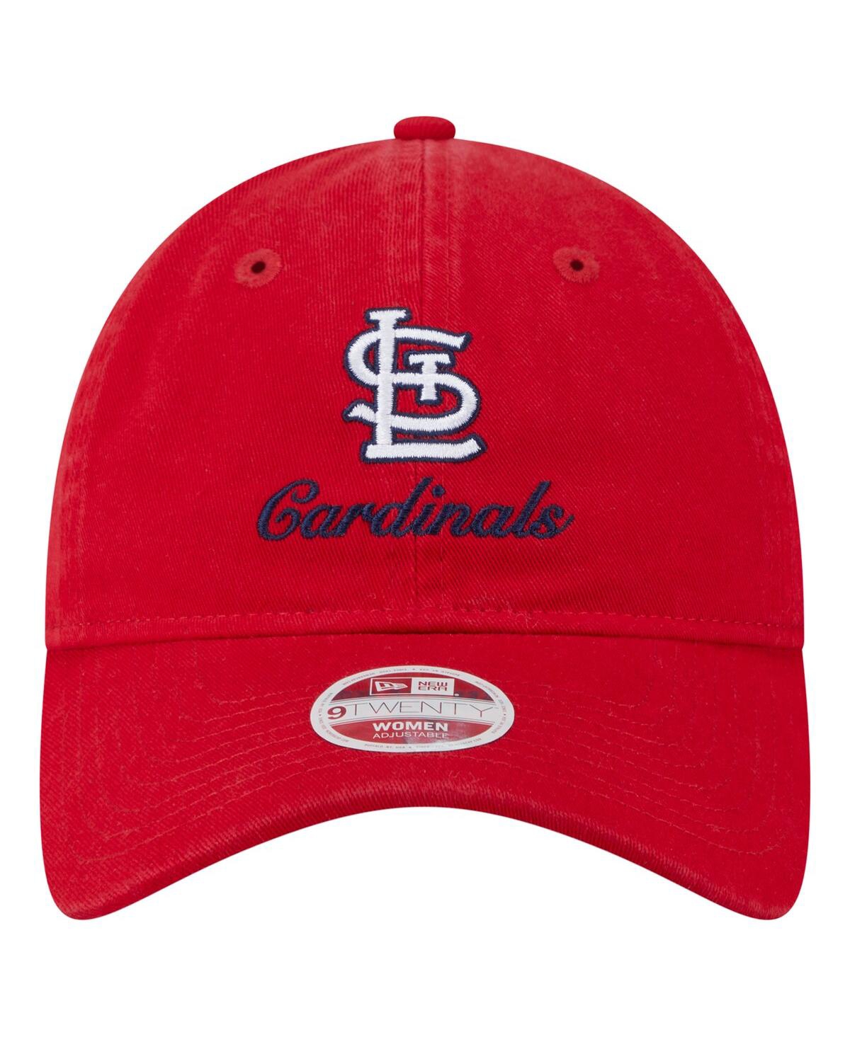 New Era Women's Red St. Louis Cardinals Preppy Team 9twenty Adjustable Hat