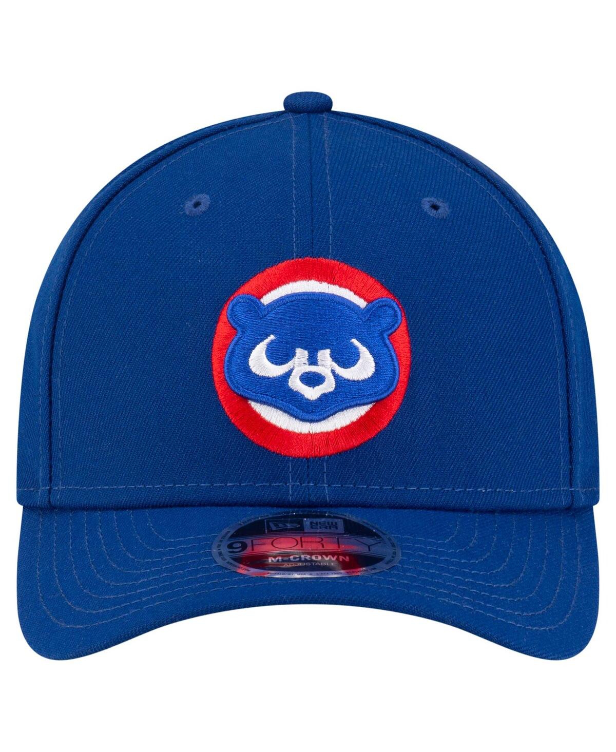 New Era Men's Royal Chicago Cubs Player Replica 9forty Adjustable Hat