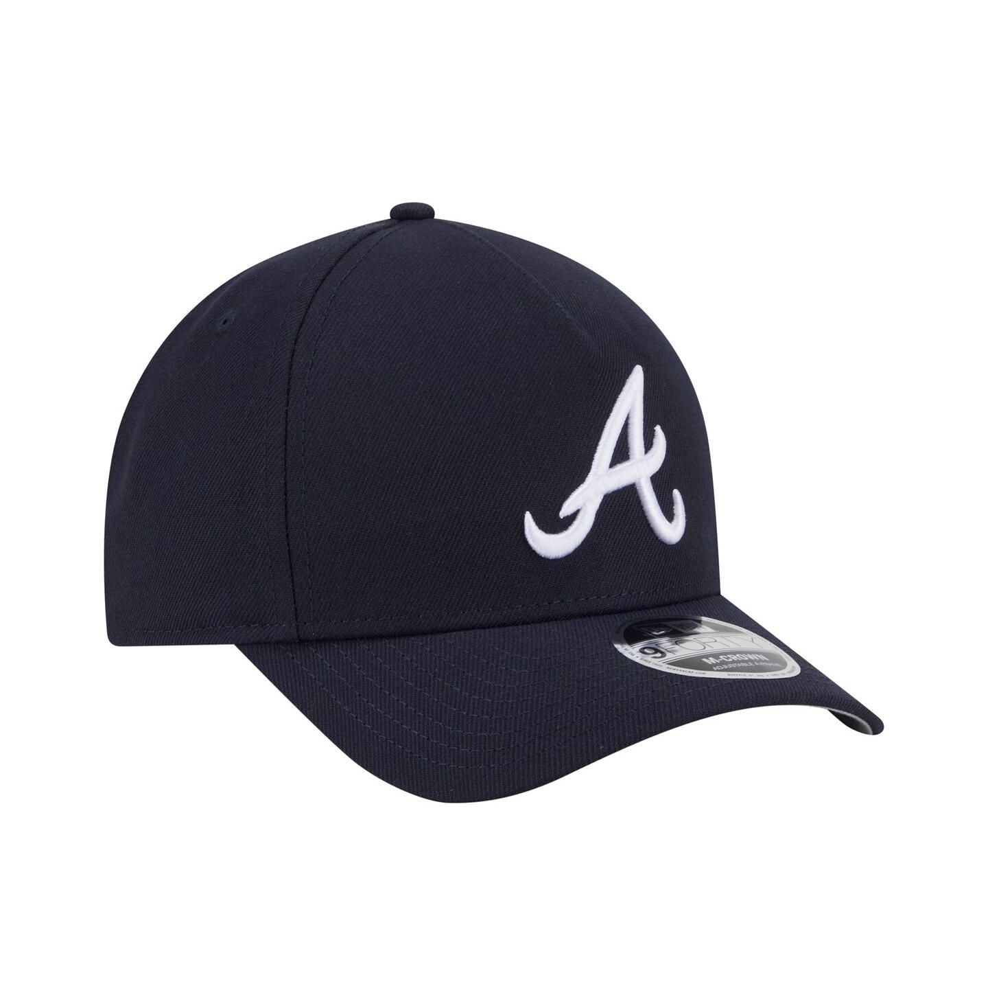 Мужская кепка New Era Navy Atlanta Braves 9FORTY M-Crown Adjustable Hat — фото 3