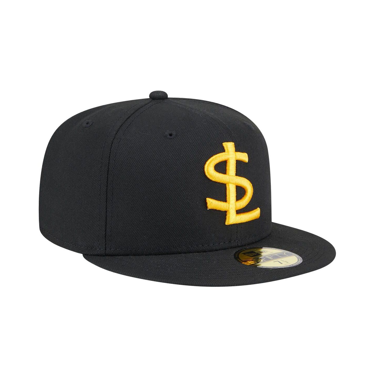 Мужская кепка New Era Black/White Salt Lake Bees Authentic Collection 59FIFTY Fitted Hat — фото 3