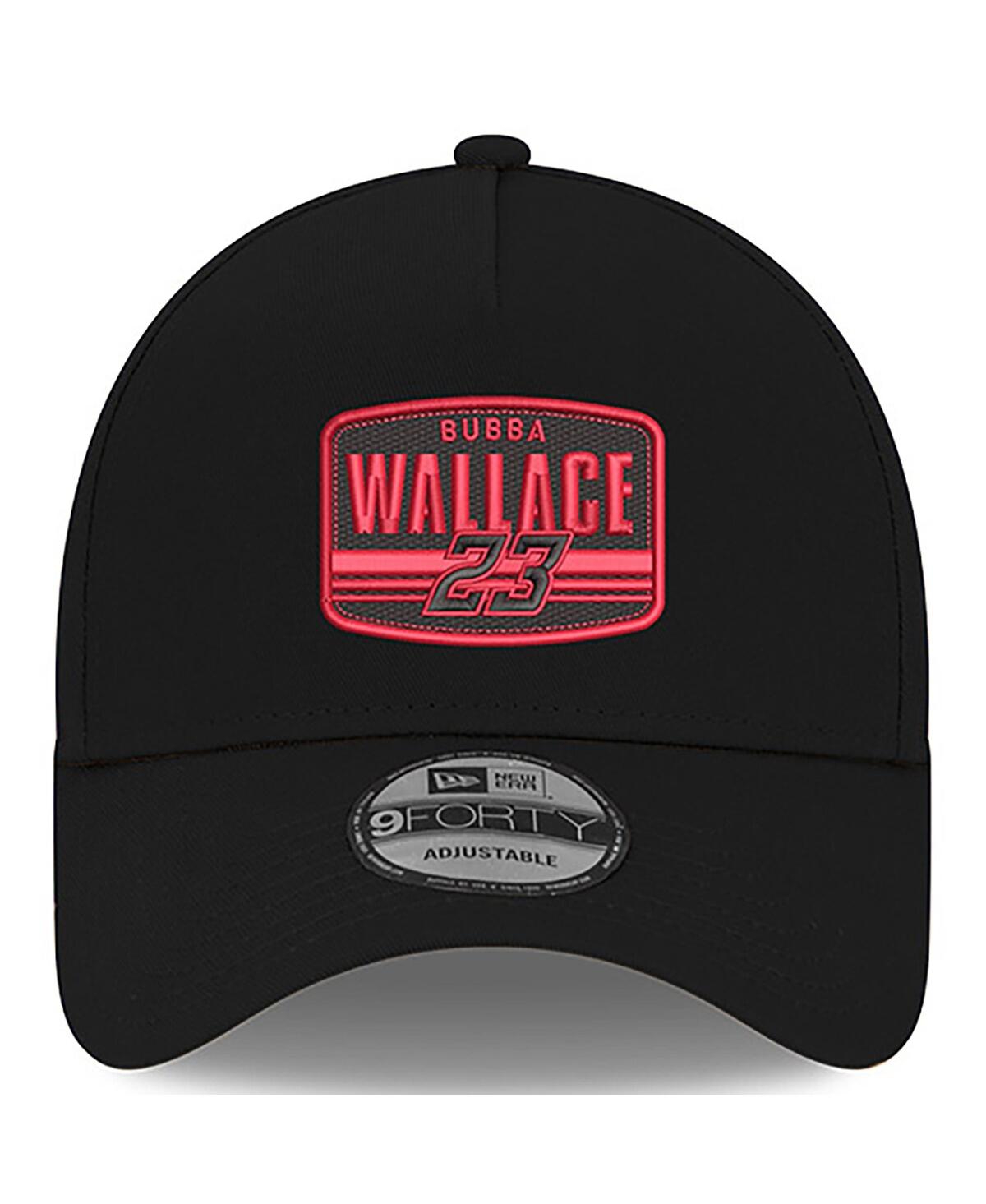 New Era Men's Black Bubba Wallace 9forty A-frame Patch Adjustable Hat