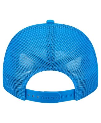 Men's Blue Detroit Lions Vintage Team Rope A-Frame Trucker 9FIFTY Snapback Hat