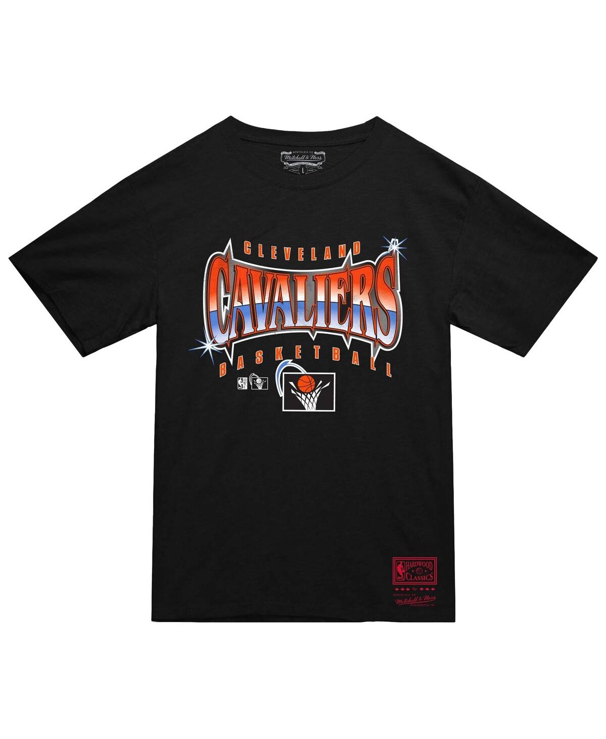 Mitchell & Ness Black Cleveland Cavaliers Worldwide Collection Glow Up T-shirt In Black