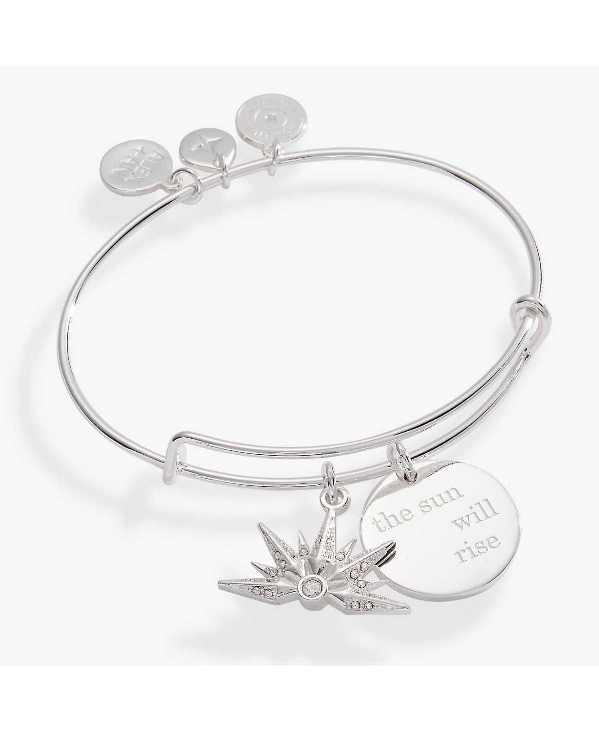 The Sun Will Rise Duo Charm Bangle Bracelet - Gold