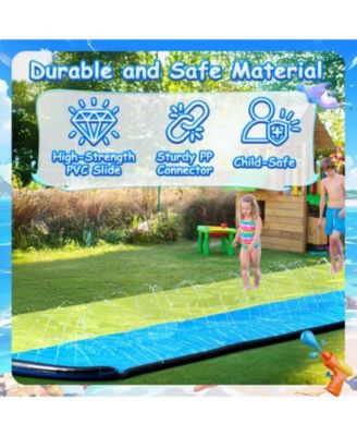 Slip N Slide Double Wave Rider 18ft with Boogie, for Kids 5-12 Years Summer Toys Easy Setup