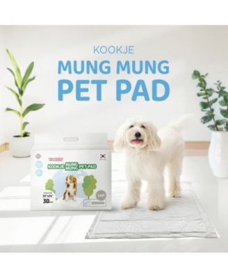 Kproduct4u Mung Mung Absorbent Upcycled Pulp  Pads for Dogs - White, 30" x 24" (Large), 30 PCS