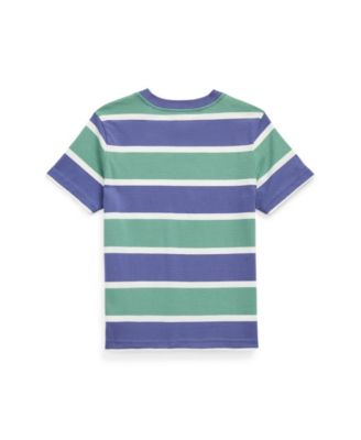 Toddler and Little Boys Polo Bear Striped Jersey T-Shirt