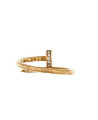 Small Juste un Clou Ring 18K Gold and Diamonds