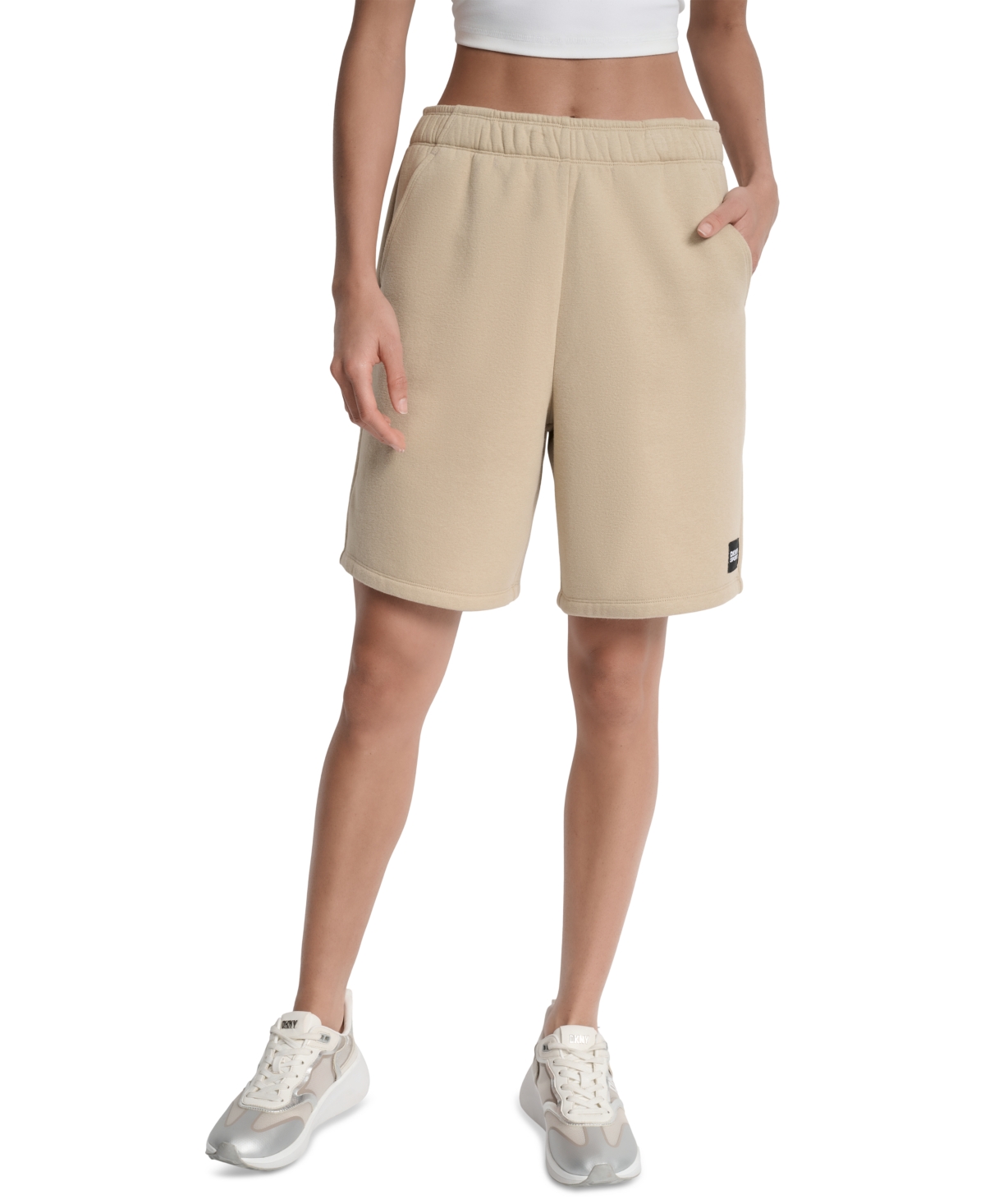 Sport Women's Relaxed-Fit Vented Bermuda Shorts - Black