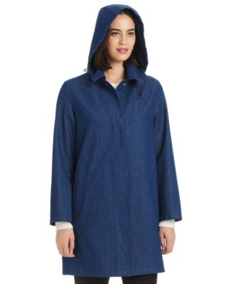 Women's Hooded A-Line Coat