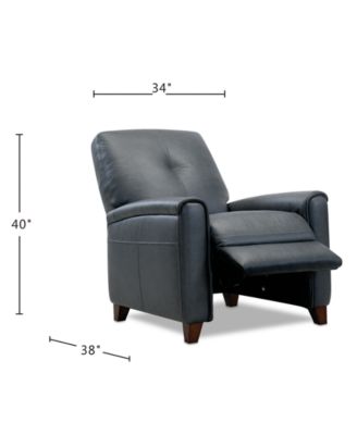 Ashlinn 35" Pushback Leather Recliner, Exclusively at Macy's