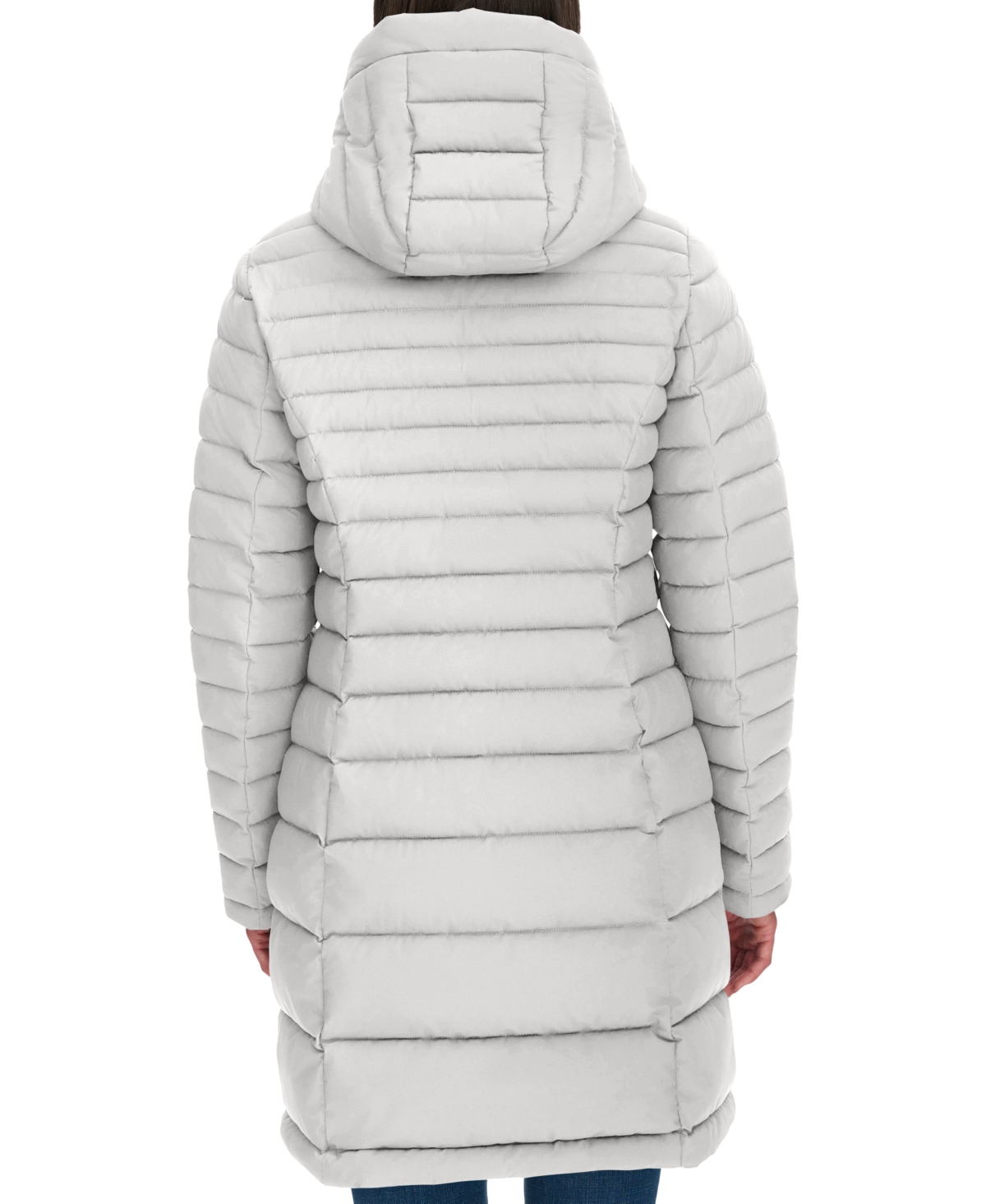 Tommy Hilfiger Women's Hooded Water-resistant Puffer Coat In White
